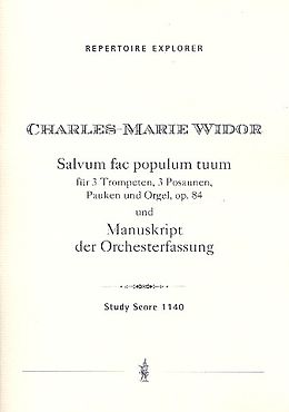 Charles Marie Jean Albert Widor Notenblätter Salvum fac populum tuum op.84 für