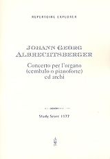 Johann Georg Albrechtsberger Notenblätter Concerto per lorgano (cem, klav)
