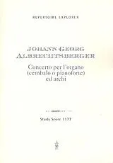 Johann Georg Albrechtsberger Notenblätter Concerto per lorgano (cem, klav)
