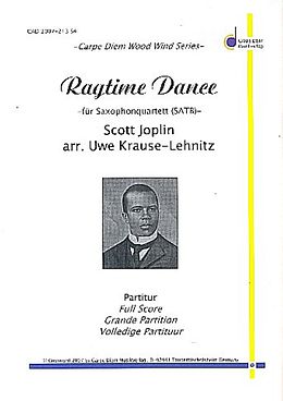 Scott Joplin Notenblätter Ragtime Dancefür 4 Saxophone (SATBar)