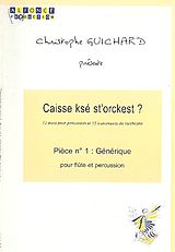 Christophe Guichard Notenblätter Générique pour flûte et percussion
