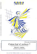 Christophe Guichard Notenblätter Angoisse pour hautbois et percussion
