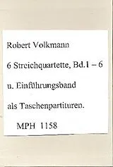 Vincent D'Indy Notenblätter 6 Streichquartette