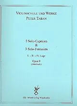 Peter Taban Notenblätter Schule op.9 - 2 Capricen und 3 Fantasien