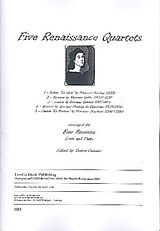  Notenblätter 5 Renaissance Quartets for 4 bassoons