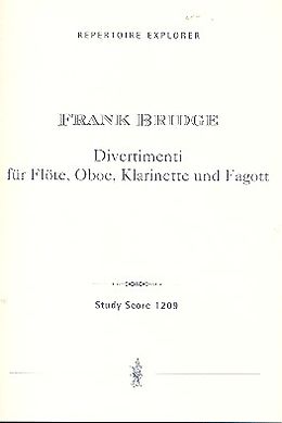 Frank Bridge Notenblätter Divertimenti für Flöte, Oboe