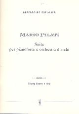 Mario Pilati Notenblätter Suite per pianoforte e