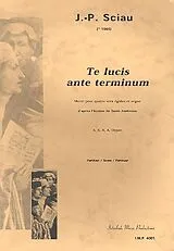 Jean-Pierre Sciau Notenblätter Te lucis ante terminum