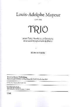 Louis-Adolphe Mayeur Notenblätter Trio pour flûte, hautbois, clarinette