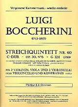 Luigi Boccherini Notenblätter Quintett C-Dur Nr.60 op.30,6 G324