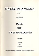Ignaz Joseph Pleyel Notenblätter Duos op.8 für 2 Mandolinen