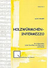 Alois Wimmer Notenblätter Holzwürmchen-Intermezzo für 2 Klarinetten