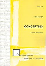 Alois Wimmer Notenblätter Concertino für Klarinette und Akkordeon