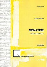 Alois Wimmer Notenblätter Sonatine für Klarinette und Vibraphon