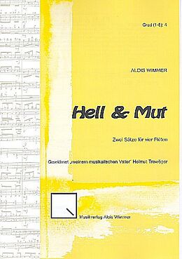 Alois Wimmer Notenblätter Hell & Mut für 3 Flöten und Altflöte