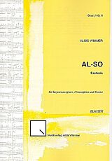 Alois Wimmer Notenblätter Al-So für 2 Saxophone (SA) und Klavier