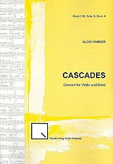 Alois Wimmer Notenblätter Cascades op.76 für Violine und Blasorchester