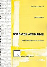 Alois Wimmer Notenblätter Der Baron von Bariton für Bariton