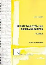Alois Wimmer Notenblätter Leichte Tonleiter- und Dreiklangübungen