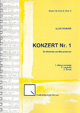 Alois Wimmer Notenblätter Konzert Nr.1 op.8 für Klarinette und