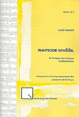 Alois Wimmer Notenblätter Rhapsodie brassil op.37 für Trompete