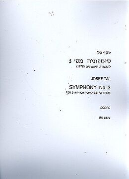 Joseph Tal Notenblätter Symphony no.3
