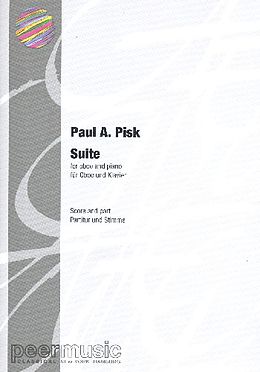 Paul Pisk Notenblätter Suite for oboe and piano