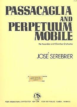 José Serebrier Notenblätter Passacaglia and Perpetuum mobile for