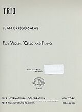 Juan Orrego-Salas Notenblätter Trio