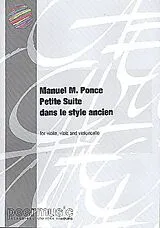 Manuel Maria Ponce Notenblätter Petite Suite Dans Le Style Ancien
