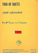 Joseph Alexander Notenblätter Trio of Duets for trumpet and