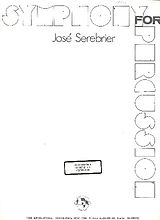José Serebrier Notenblätter Symphony for Percussion