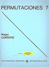 Roque Cordero Notenblätter Permutaciones 7 for clarinet, trumpet
