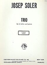 Josep Soler Notenblätter Trio for 2 violins and piano