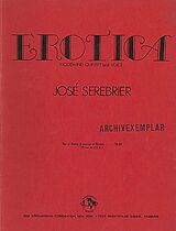 José Serebrier Notenblätter Erotica for trumpet solo, flute, oboe
