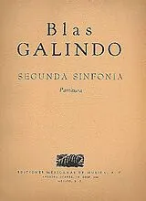 Galindo Blas Notenblätter Sinfonnia no.2