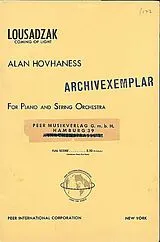 Alan Hovhannes Notenblätter Lousadzak