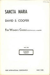 David Cooper Notenblätter Sancta Maria