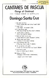 Domingo Santa Cruz Notenblätter Hodie Christus natus est