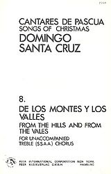 Domingo Santa Cruz Notenblätter De los montes y los valles