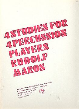 Rudolf Maros Notenblätter 4 Studies