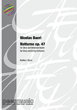 Nicolas Bacri Notenblätter Notturno op.47