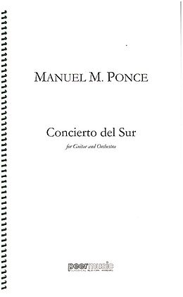 Manuel Maria Ponce Notenblätter Concierto del Sur