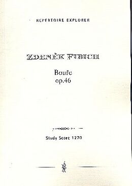 Zdenek Fibich Notenblätter Boure op.46 für Orchester