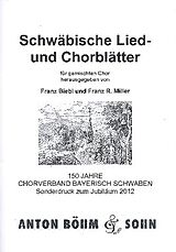  Notenblätter Schwäbische Lied- und Chorblätter