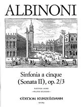 Tomaso Albinoni Notenblätter Sinfonia a cinque C-Dur op.2,3 (Sonata Nr.2)