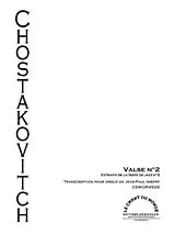 Dimitri Schostakowitsch Notenblätter Valse no.2 de la Suite de jazz no.2