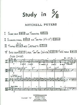 Mitchell Peters Notenblätter Study in 5/8