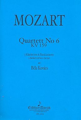 Wolfgang Amadeus Mozart Notenblätter Quartett Nr.6 KV159