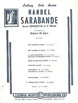 Georg Friedrich Händel Notenblätter Sarabande from Concerto in f Minor